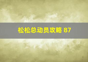 松松总动员攻略 87